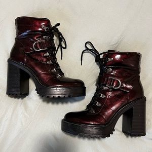 Guess Platform Boots Size 9